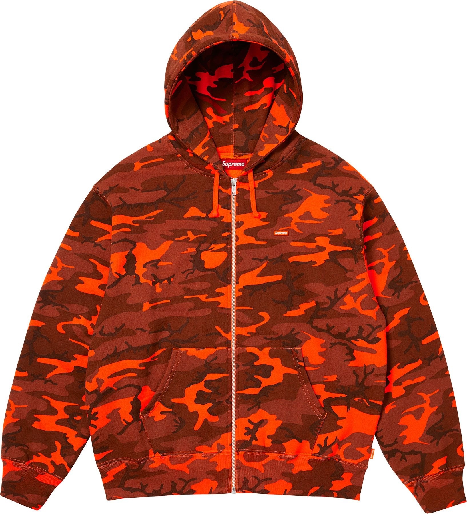 Small Box Zip Up Hooded Sweatshirt view 7